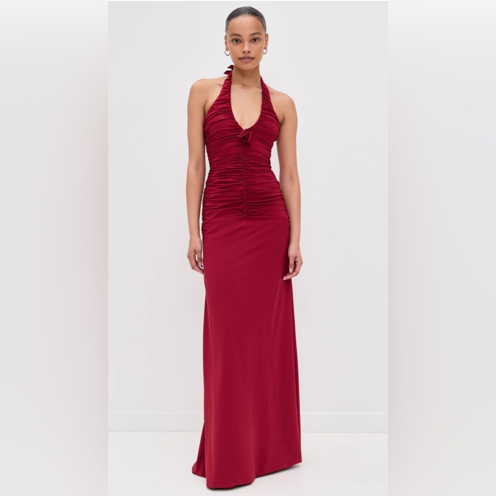 Maygel Coronel Roman Dress in Red (Size: One Size)